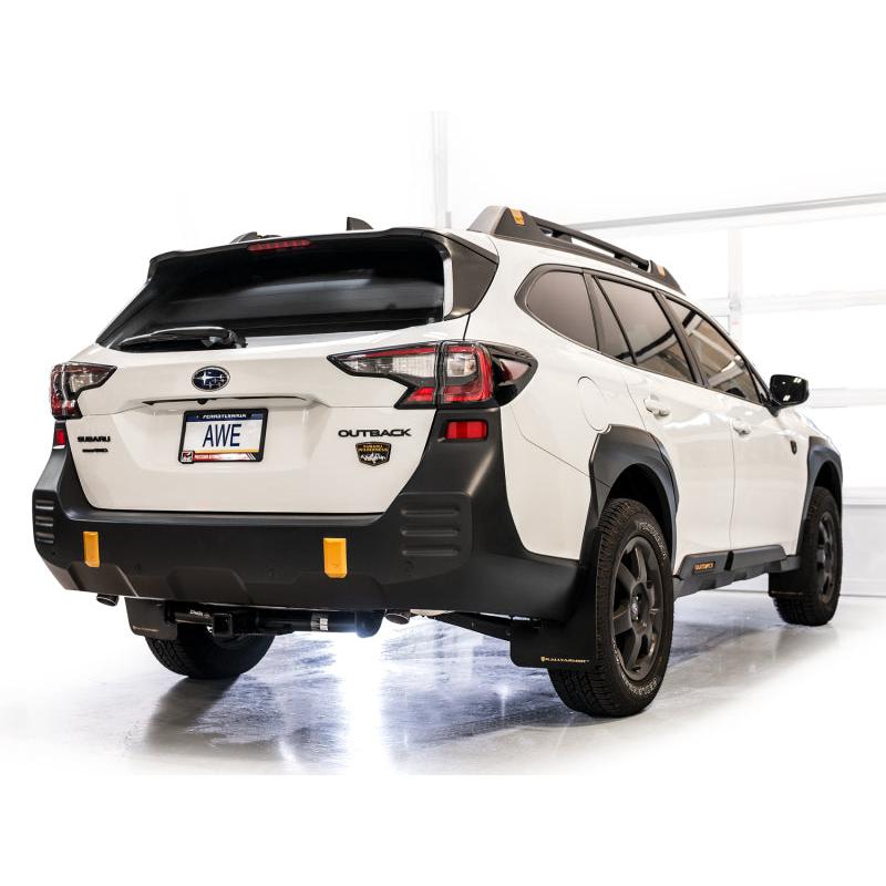 AWE 2020-2025 Subaru Outback (Wilderness & XT) 0FG Catback Exhaust w/Dual BashGuards-SR1 Performance