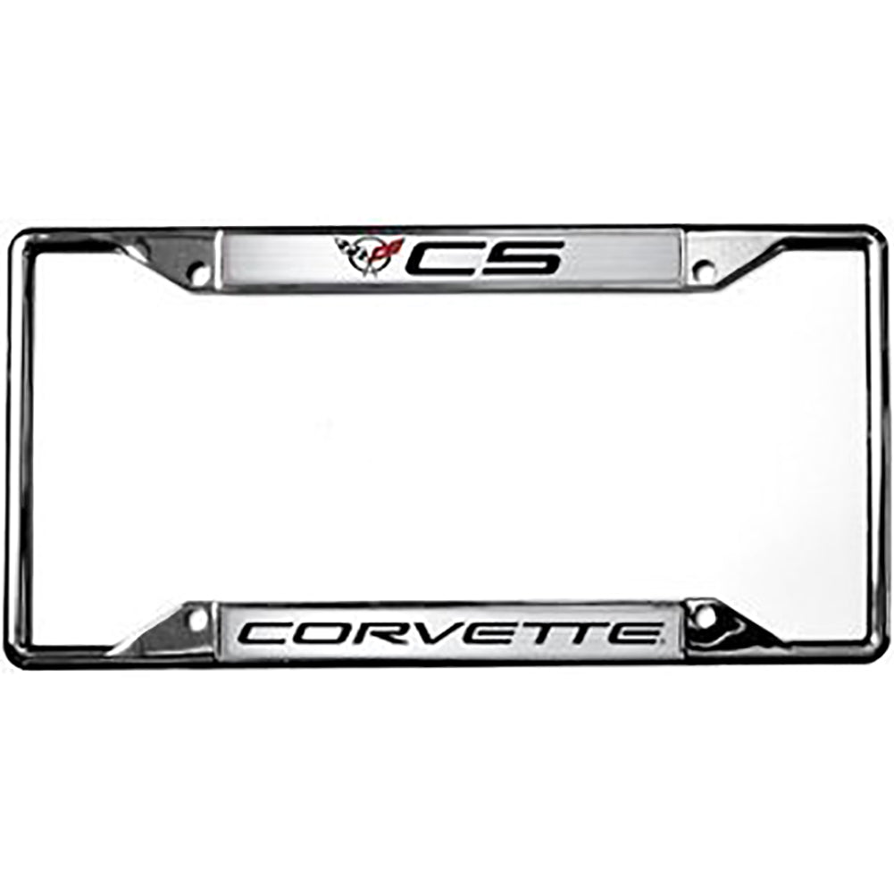 C5 Corvette License Plate Frame - Chrome-SR1 Performance