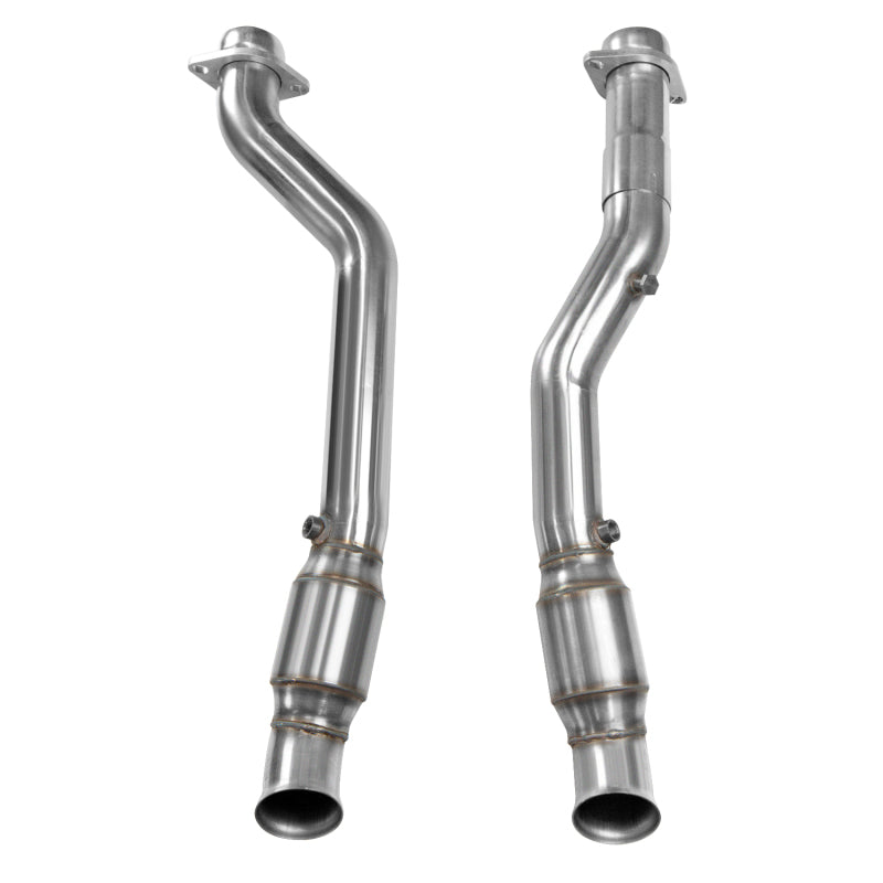 Kooks 2012+ Jeep Grand Cherokee SRT8 6.4L 3in Stainless GREEN Catted Connection Pipes-SR1 Performance