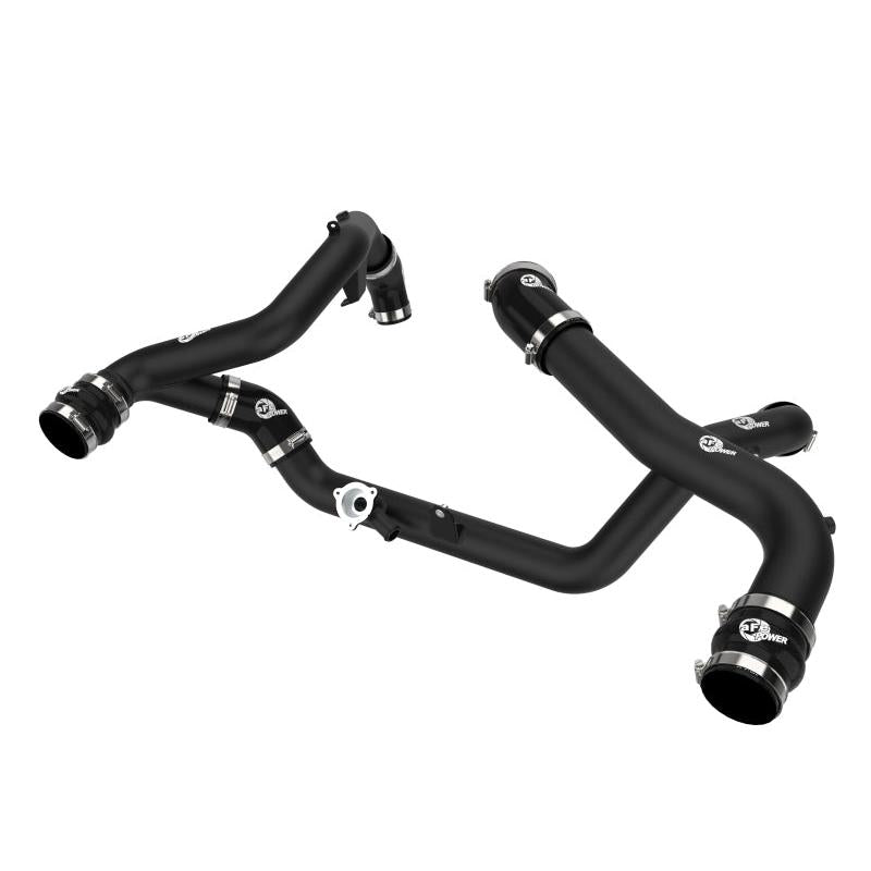aFe 20-23 Ford Explorer ST V6 3.0L (tt) BladeRunner Aluminum Hot and Cold Charge Pipe Kit - Black-SR1 Performance