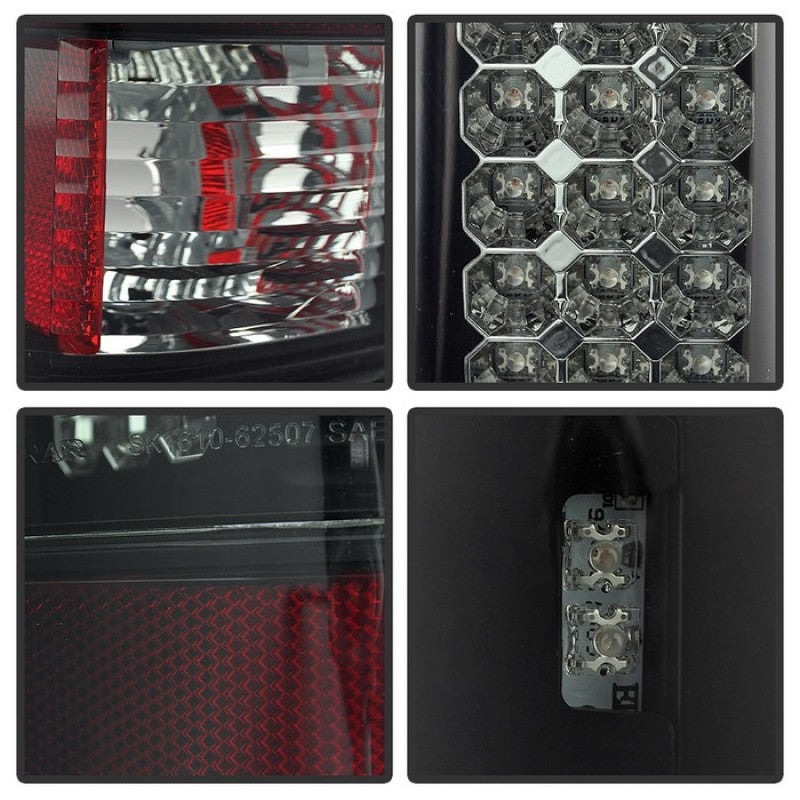 Spyder Ford F150 side 97-03/F250 Super Duty 99-07 LED Tail Lights Blk Smke ALT-YD-FF15097-LED-BSM-SR1 Performance