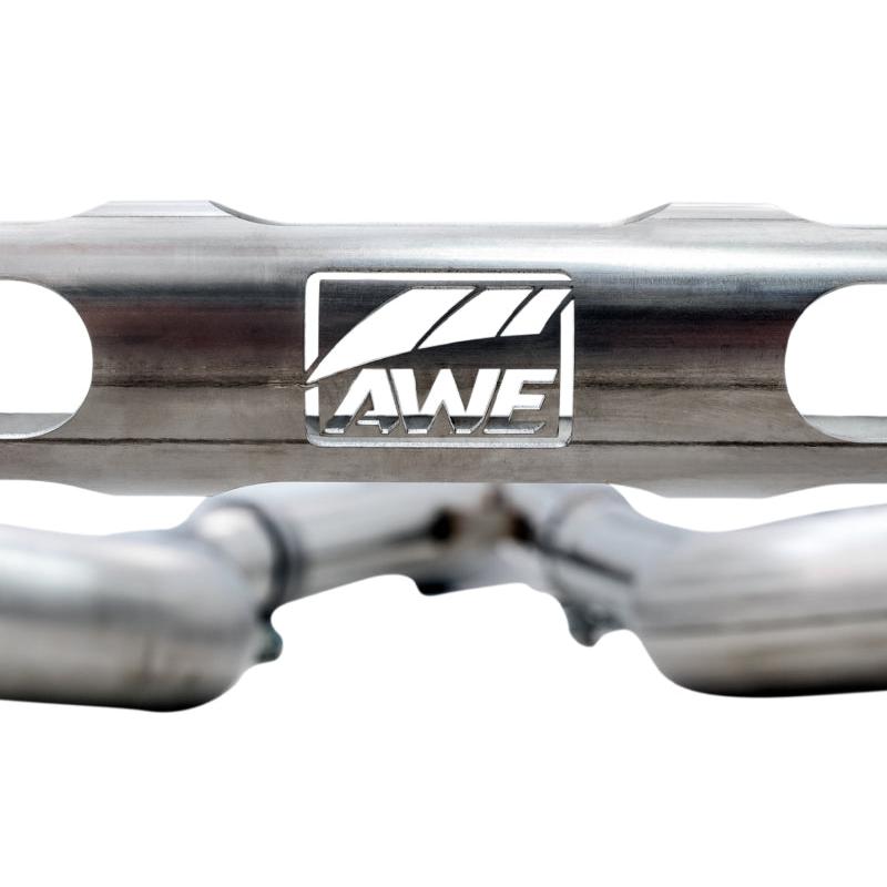 AWE Tuning BMW F8X M3/M4 Track Edition Catback Exhaust - Chrome Silver Tips-SR1 Performance