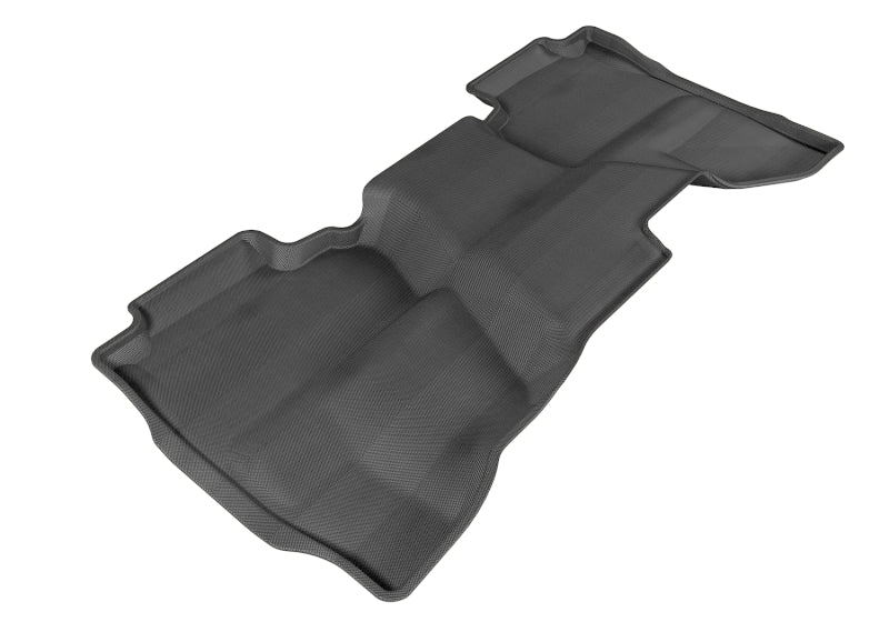 3D MAXpider 2014-2019 Chevrolet/GMC Silverado Double Cab Kagu 2nd Row Floormats - Black-SR1 Performance