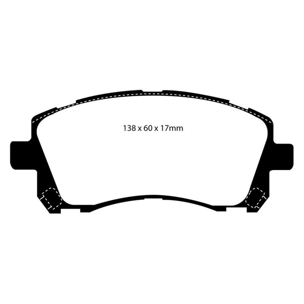 EBC Yellowstuff Front Brake Pads for Subaru Impreza & Legacy – High-Performance Street and Track Use