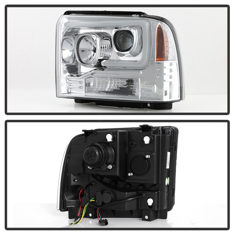 Spyder Platinum Ford F250/350/450 05-07 High-Power LED Module Proj. Headlights-Chrome (PRO-YD-FS05V2-SR1 Performance