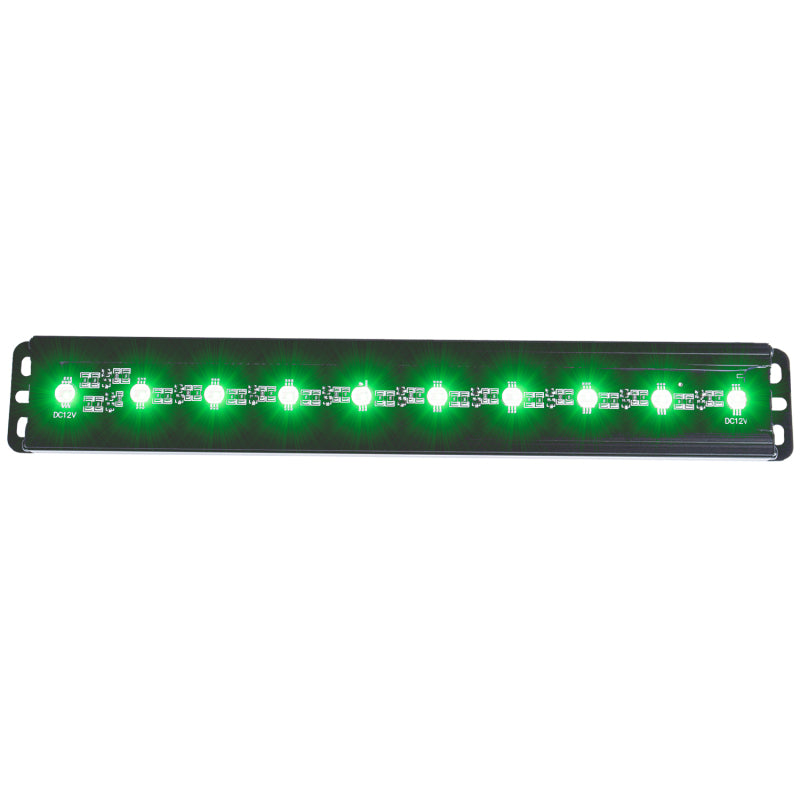 ANZO Universal 12in Slimline LED Light Bar (Green)-SR1 Performance