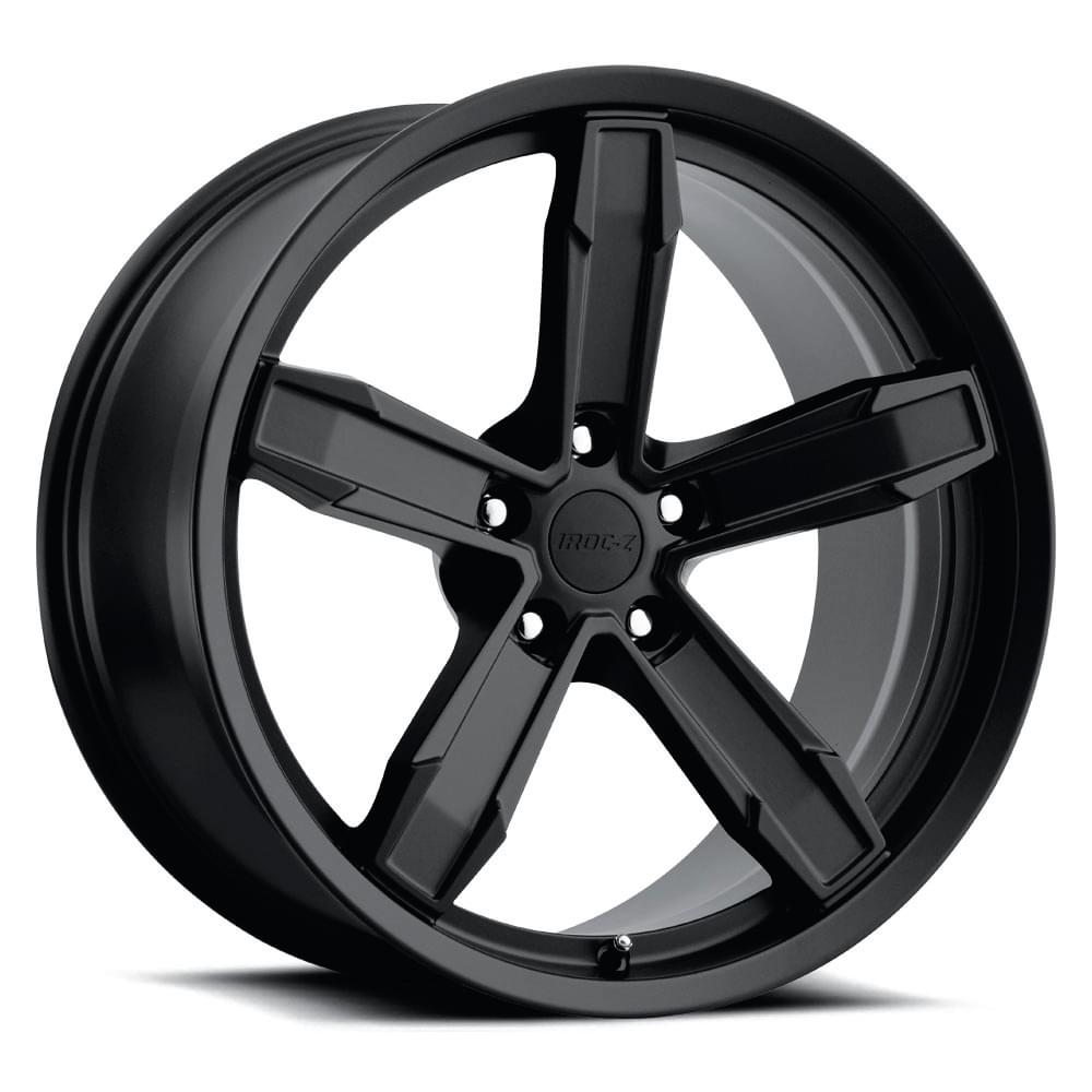 20X11 5X120 +43 HB 66.9 IROC Z10 SATIN BLACK WITH CAP-SR1 Performance