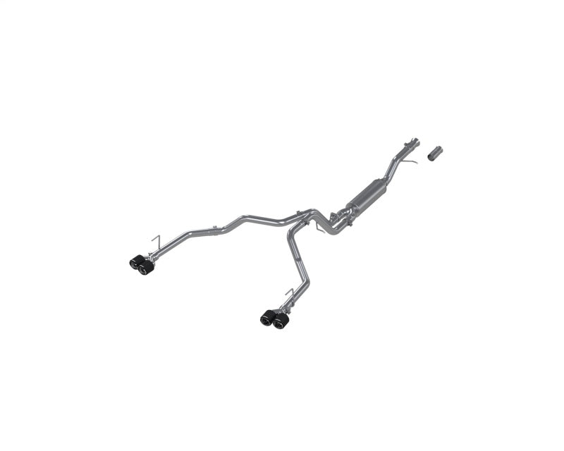 MBRP 2021+ Chevy Tahoe / GMC Yukon T304 SS 3in Cat-Back Dual Split Exhaust w/ Quad Carbon Fiber Tips-SR1 Performance