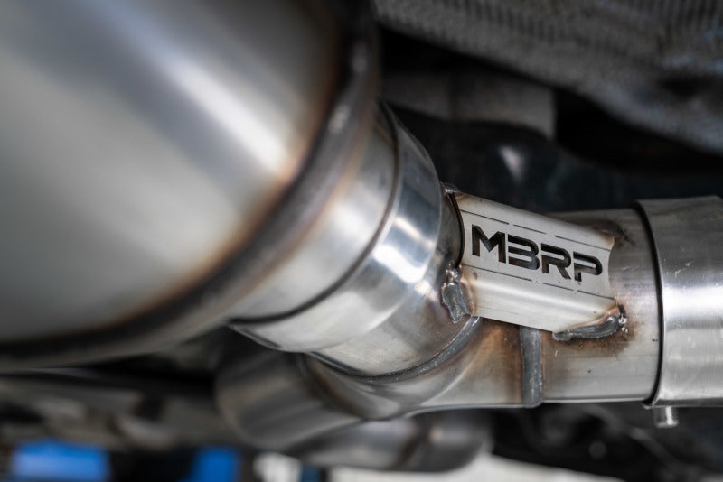 MBRP 15-18 Audi S3 SS 3in Quad Split Rear Exit w/ Carbon Fiber Tips - T304-SR1 Performance