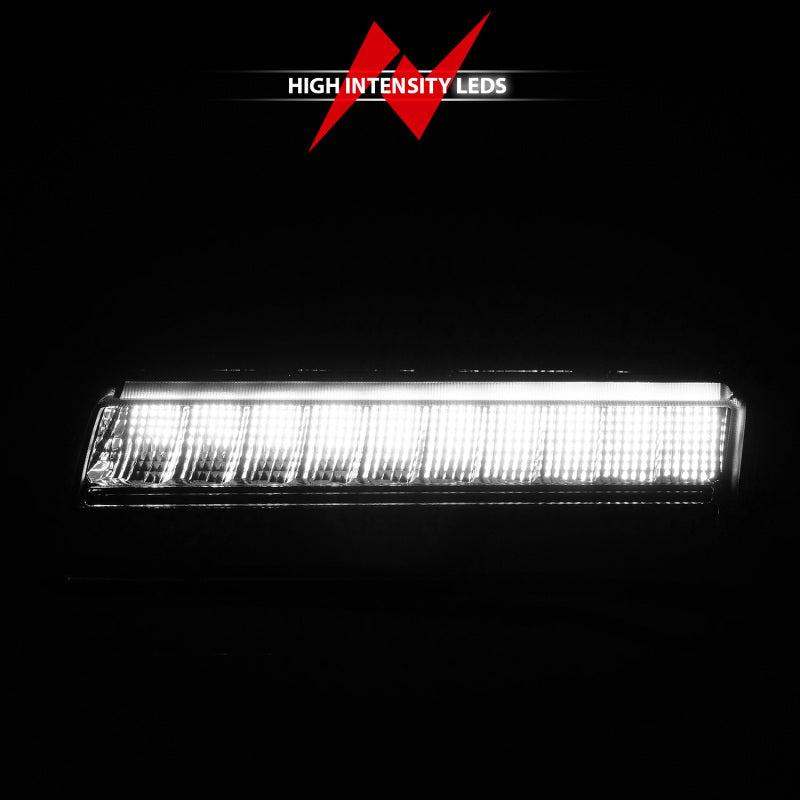 ANZO 2018-2021 Jeep Wrangler LED Side Markers Chrome Housing Smoke Lens w/ Seq. Signal Low Config-SR1 Performance