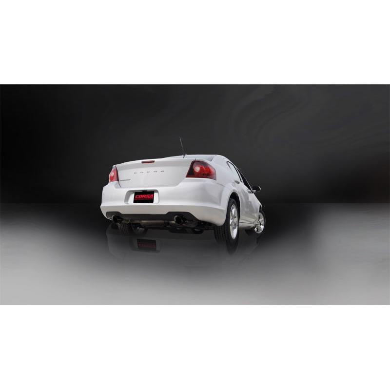 Corsa 2011-2014 Chrysler 200/Dodge Avenger V6 Black Sport Cat-Back Exhaust-SR1 Performance