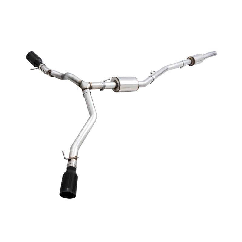 AWE Tuning 20-21 Jeep Gladiator JT 3.6L Tread Edition Cat-Back Dual Exhaust - Diamond Black Tip-SR1 Performance
