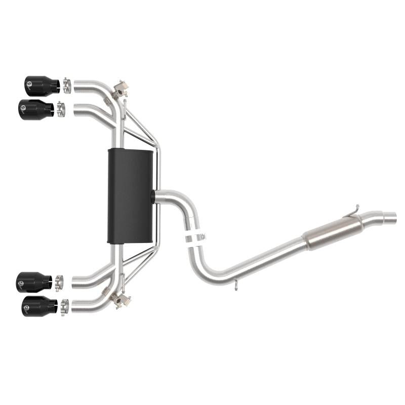 afe POWER MACH Force-Xp 15-19 Volkswagen Golf R L4-2.0L(T) 304 SS Cat-Back Exhaust System - Black-SR1 Performance