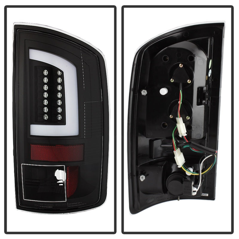 Spyder 03-06 Dodge Ram 2500/3500 V3 Light Bar LED Tail Light - Black (ALT-YD-DRAM02V3-LBLED-BK)-SR1 Performance