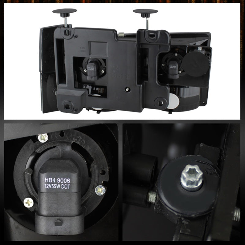 Xtune GMC Yukon 92-93 Crystal Headlights w/ Corner & Bumper Smoke HD-JH-GMCCK88-AM-SM-SET-SR1 Performance