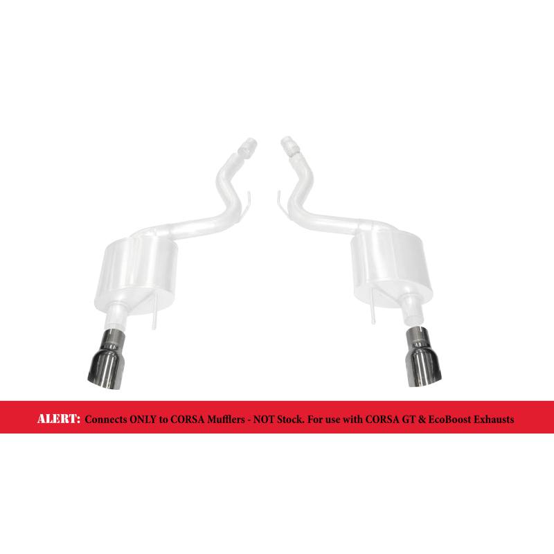 Corsa 2015-2017 Ford Mustang GT 3.0in Inlet / 4.5in Outlet Polished Tip Kit (For Corsa Exhaust Only)-SR1 Performance