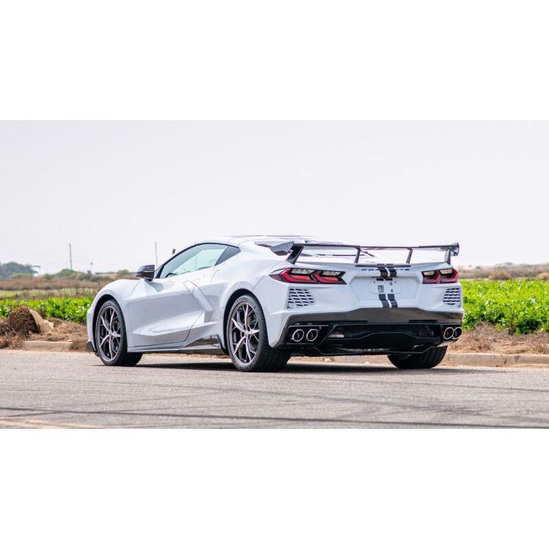 Borla 2020 Chevrolet Corvette C8 6.2L ATAK 3in Exhaust System Dual Round A/C Tips 4inx 4.75in-SR1 Performance