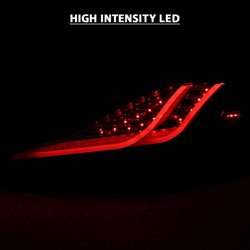 ANZO 10-13 Hyundai Genesis 2DR LED Taillights Smoke-SR1 Performance