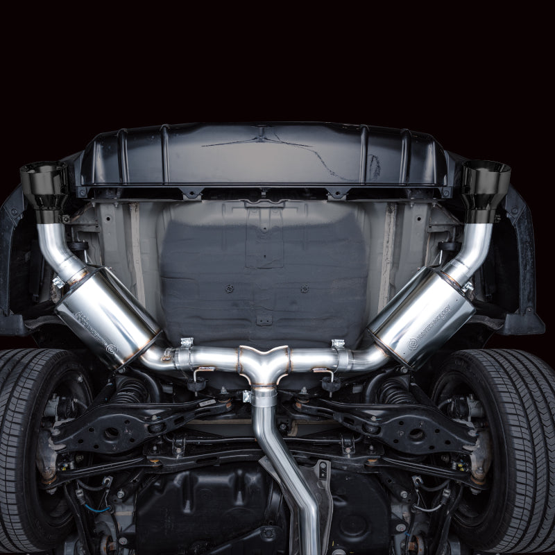 AWE Tuning 22+ Honda Civic Si/Acura Integra Touring Edition Catback Exhaust - Dual Diamond Black Tip-SR1 Performance
