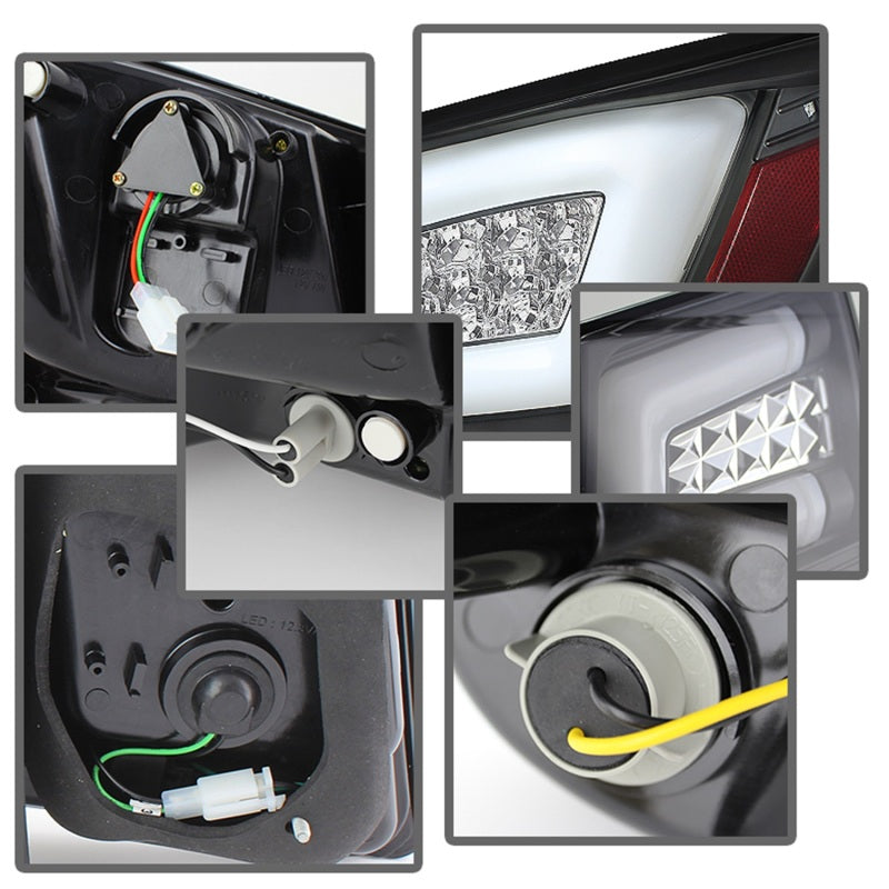 Spyder Chevy Cruze 2011-2014 Light Bar LED Tail Lights Black ALT-YD-CCRZ11-LBLED-BK-SR1 Performance