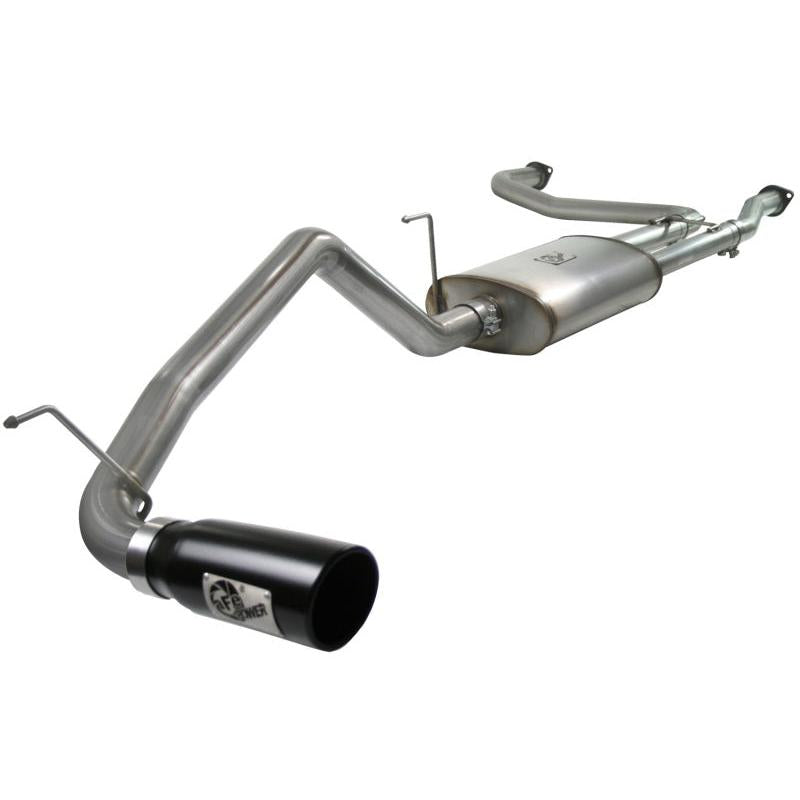 aFe MACHForce XP Exhaust Cat-Back 2.5/3in SS-409 w/ Black Tip 04-12 Nissan Titan V8 5.6L-SR1 Performance