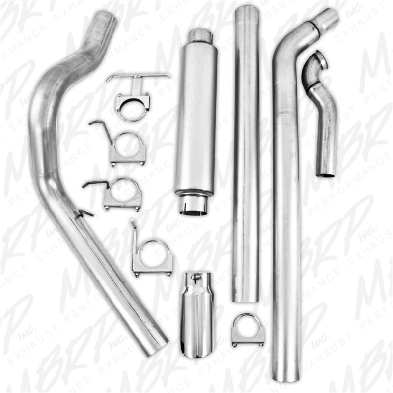 MBRP 1994-1997 Ford F-250/350 7.3L Turbo Back Single Side Off-Road (Aluminized downpipe)-SR1 Performance