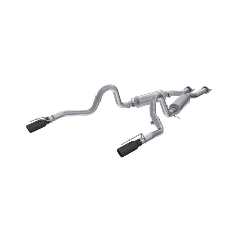 MBRP 99-04 Ford Mustang GT 4.6L 2.5in. Dual Split Rear AL Cat Back w/ 3.5in. Dual Wall Blk. Tips-SR1 Performance