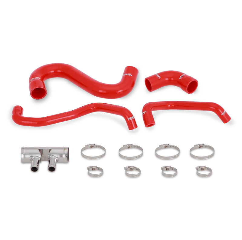 Mishimoto 2015+ Ford Mustang GT Silicone Lower Radiator Hose - Red-SR1 Performance