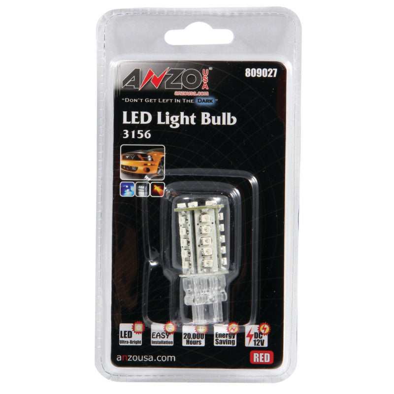 ANZO LED Bulbs Universal 3156/3157 Red-SR1 Performance