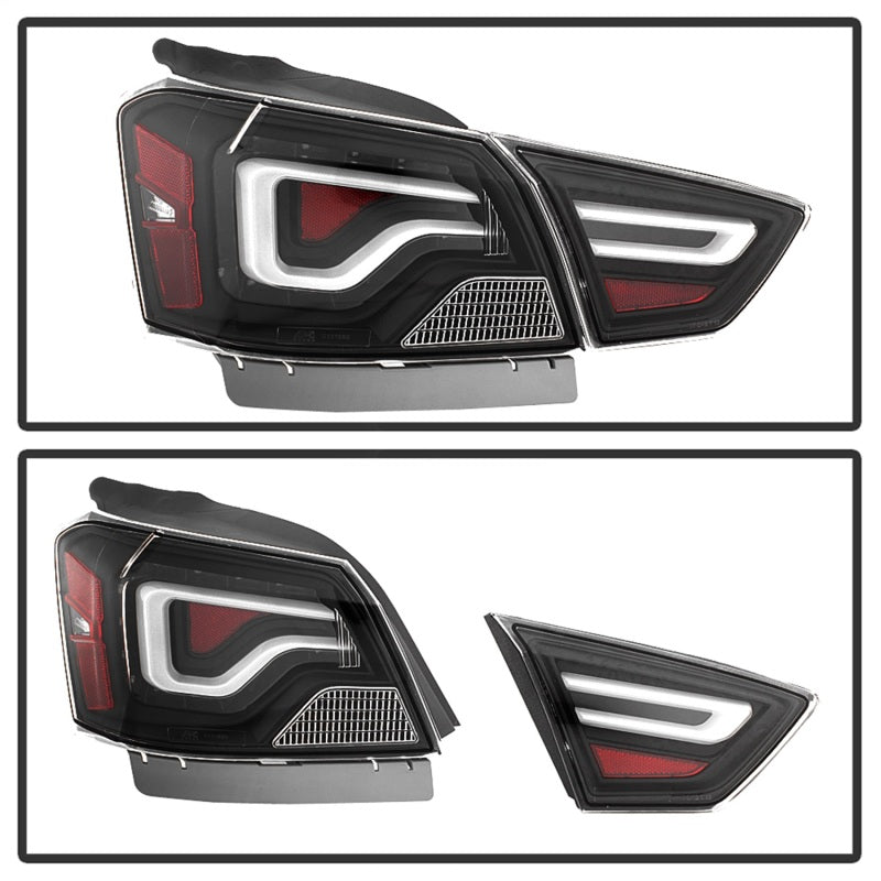 xTune 14-18 Chevy Impala (Excl 14-16 Limited) LED Tail Lights - Black (ALT-JH-CIM14-LBLED-BK)-SR1 Performance