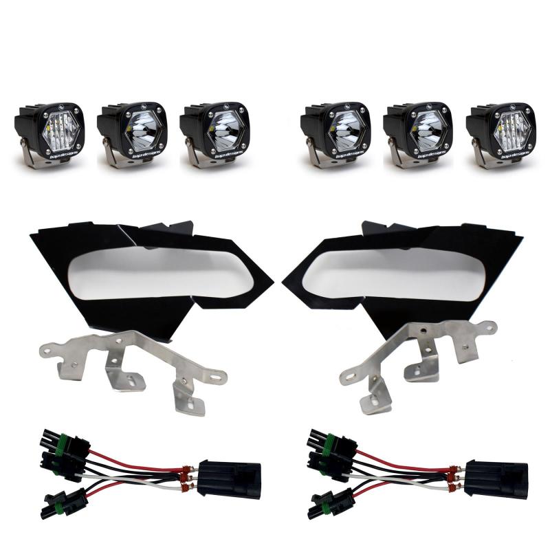 Baja Designs Can-Am X3 Headlight Kit S1 Spot W/C Headlight Kit-SR1 Performance