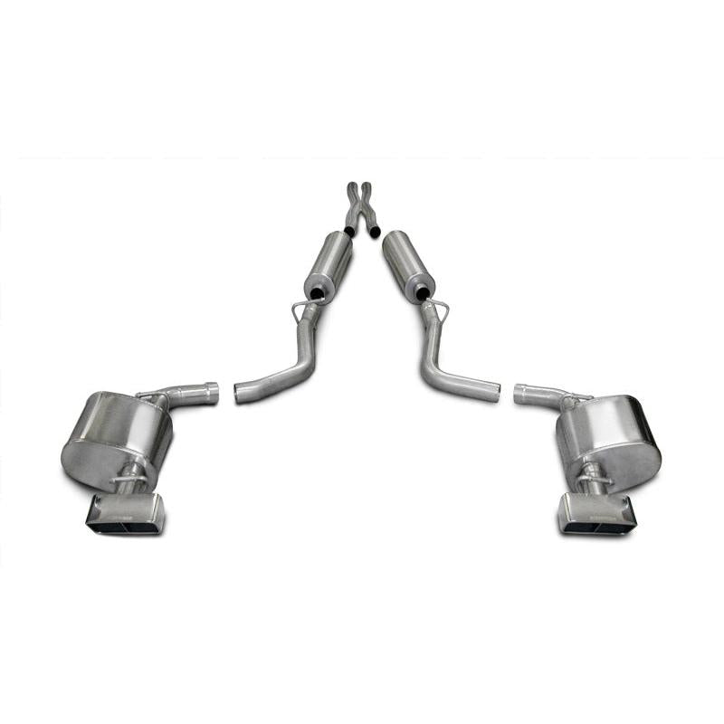 Corsa 2009-2010 Dodge Challenger R/T 5.7L V8 Auto Polished Xtreme Cat-Back Exhaust-SR1 Performance
