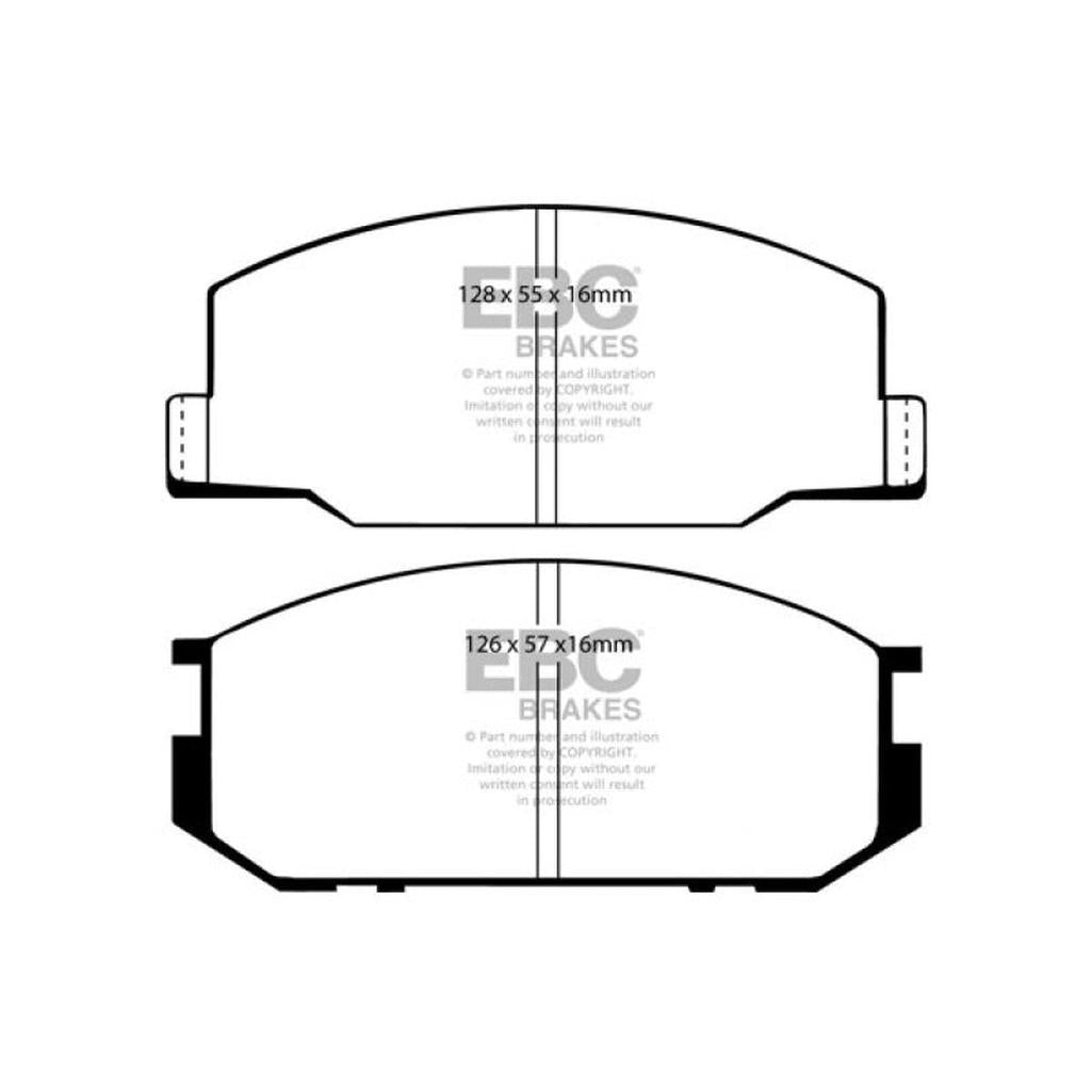 EBC Yellowstuff Front Brake Pads for Lotus Esprit and Toyota Celica – High-Performance Street & Track Brake Compound Part DP4456R