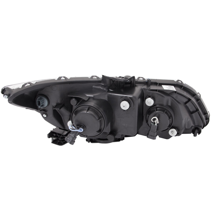 ANZO 2012-2015 Honda Civic Projector Headlights w/ U-Bar Black-SR1 Performance