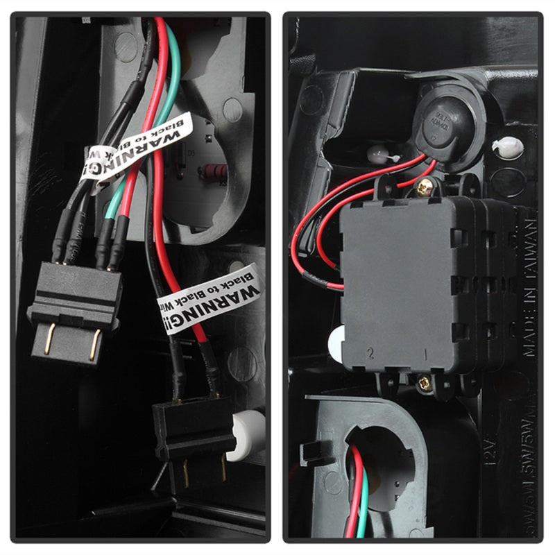 Spyder 03-06 Chevy Silverado (Does Not Fit Stepside) Version 2 LED Tail Lights - Black Smoke-SR1 Performance