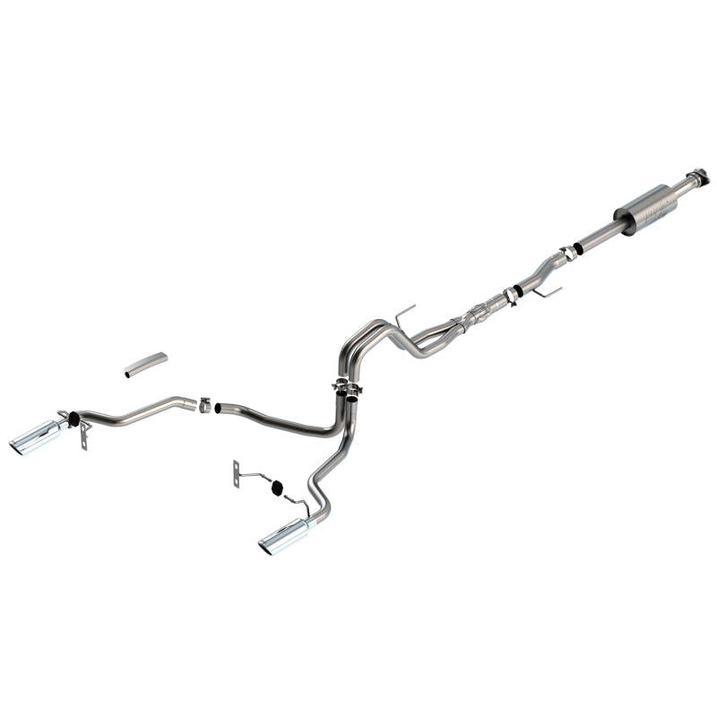 Borla F-150 2021 5.0L 4dr CC SB EC STB Lariat/KR/Platinum/LTD 3/2.25 SRE Cat-Back ATAK CHR Tips-SR1 Performance
