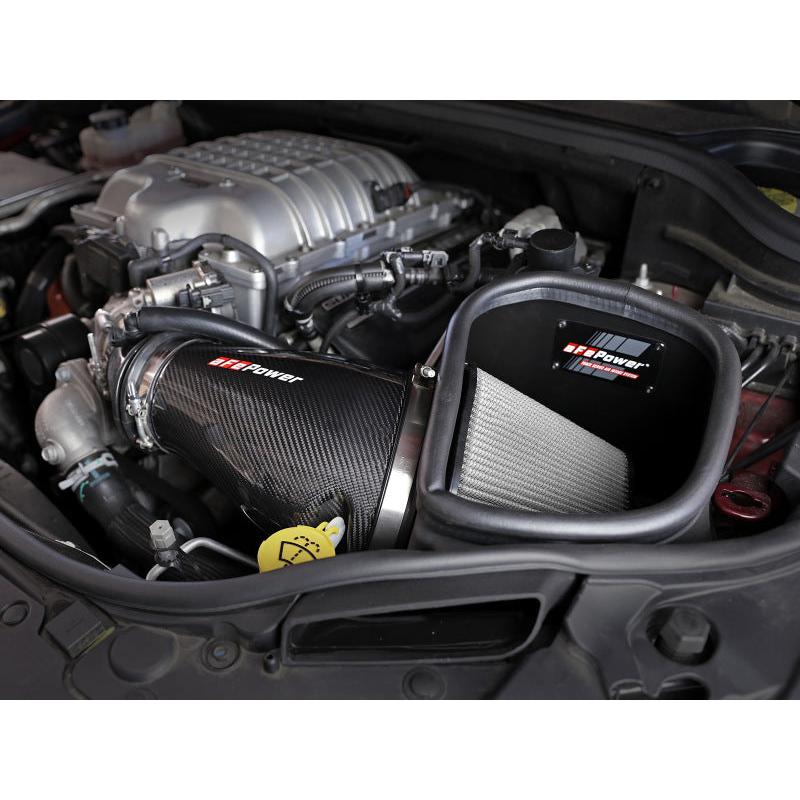 aFe Track Series Carbon Fiber Pro Dry S AIS - 19-20 Jeep Grand Cherokee Trackhawk 6.2L-SR1 Performance