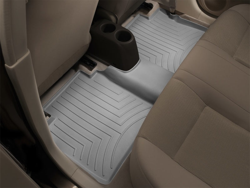 WeatherTech DigitalFit Rear FloorLiner for Toyota Tacoma Double Cab - Gray (Part #468722)