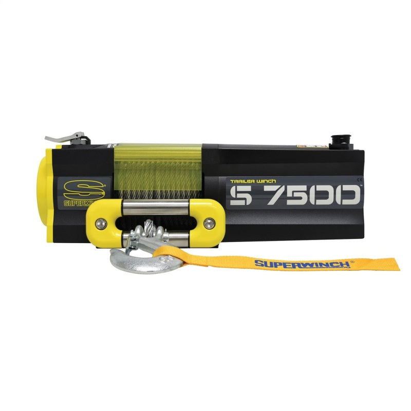 Superwinch 7500 LBS 12V DC 5/16in x 54ft Steel Rope S7500 Winch-SR1 Performance