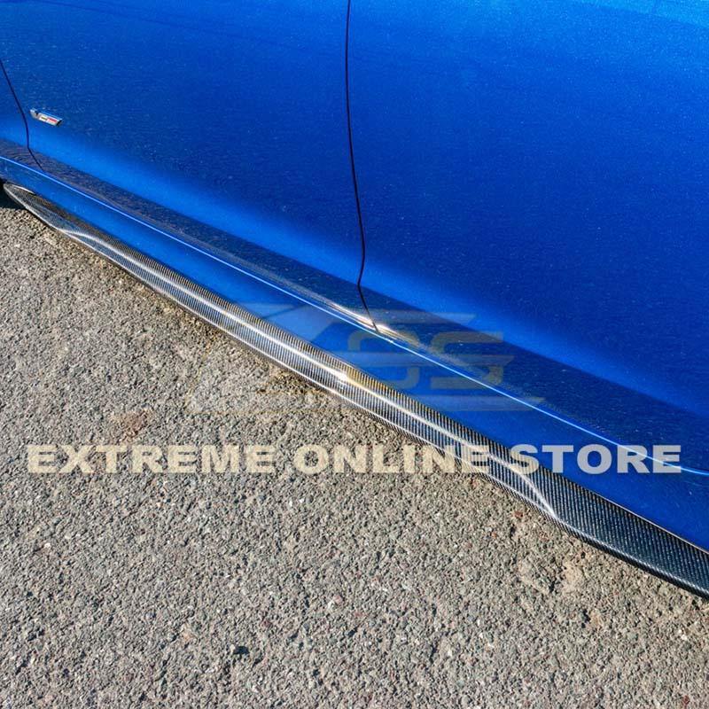 2016-19 Cadillac ATS-V Carbon Fiber Front Splitter & Side Skirts