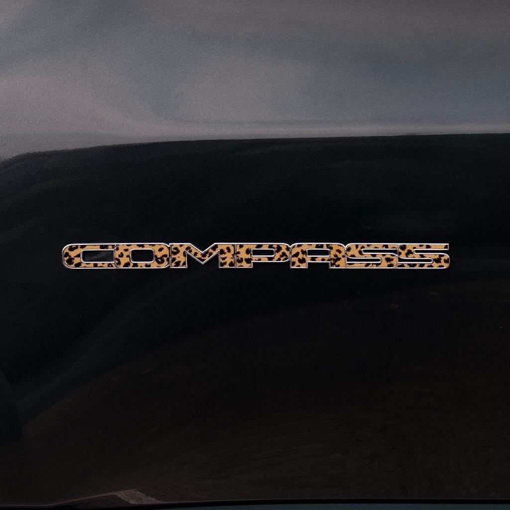 COMPASS Door Emblem Overlay Decal Set | Fits 2011+ Jeep Compass