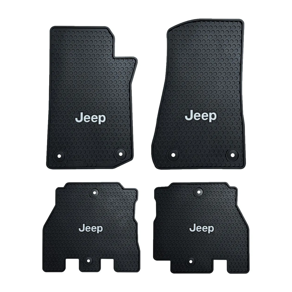 Lloyd Mats Custom-Fit All-Weather Rubber Mats for Jeep Wrangler 4-Door 2018-On