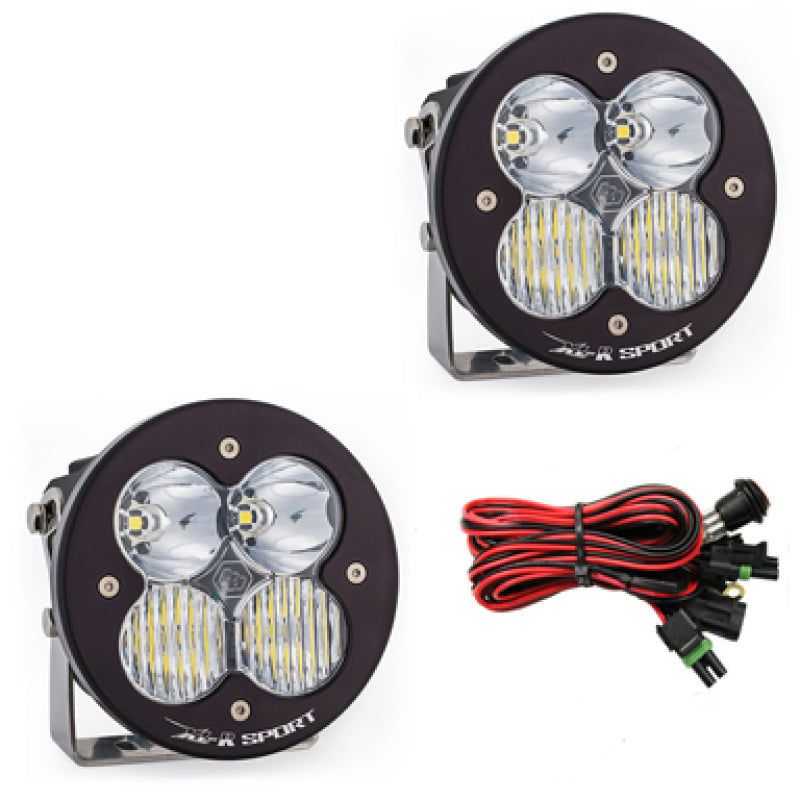 Baja Designs XL R Sport Series Driving Combo Pattern Pair LED Light Pods - Clear-SR1 Performance