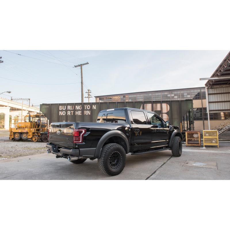 Corsa 2017-2020 Ford F-150 Raptor 3.5L Sport Cat-Back Dual Rear Exit w/ 5in Satin Polished Tip-SR1 Performance