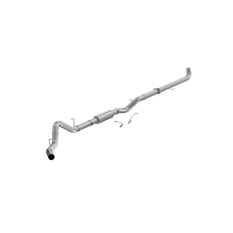MBRP 01-04 Chevrolet 2500/3500 6.6L Duramax Aluminized Steel 4 Inch Downpipe Back Single Side Exit-SR1 Performance