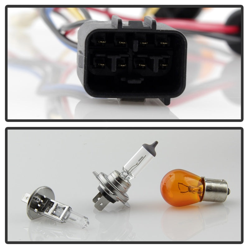 Spyder Subaru WRX 08-09 Projector Headlights - Halogen Model Only - Black PRO-YD-SWRX08-LBDRL-BK-SR1 Performance