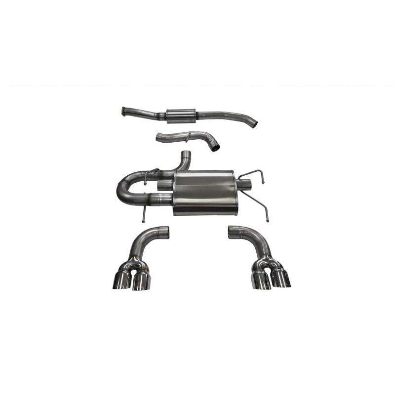 Corsa 2008-2014 Subaru Impreza Hatchback STI 2.5L Turbo Manual Polished Sport Cat-Back Exhaust-SR1 Performance