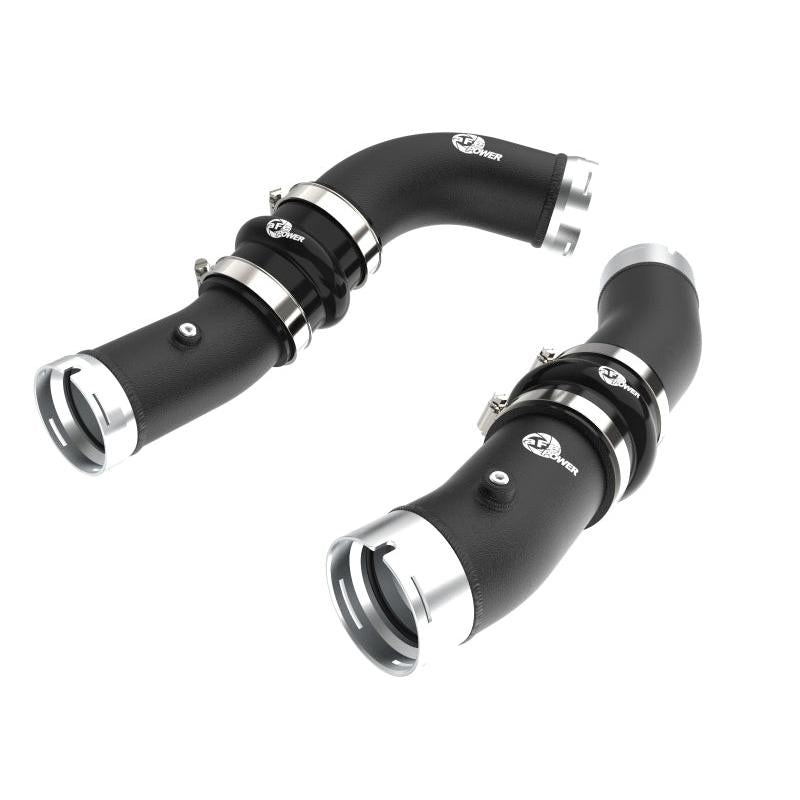 aFe 2024+ Toyota Tacoma BladeRunner 2.5in & 3in Aluminum Hot & Cold Charge Pipe Kit - Black-SR1 Performance