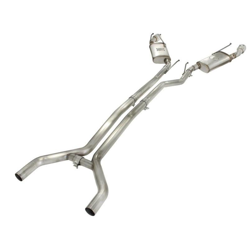 aFe MACHForce XP Exhaust 2.5in Stainless Steel CB/10-13 Chevy Camaro V6-3.6L (td) (polished tip)-SR1 Performance