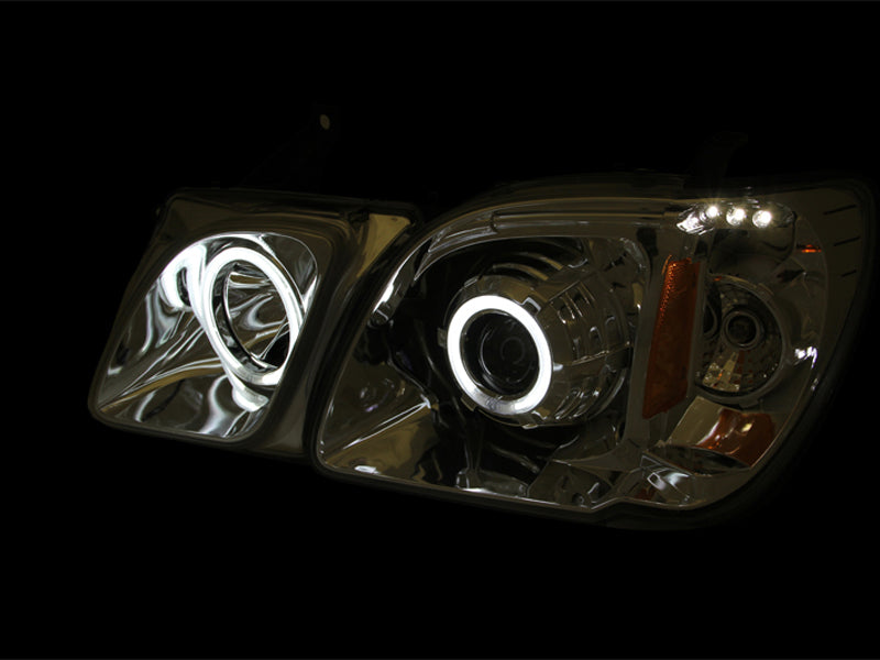 ANZO 1998-2007 Lexus Lx470 Projector Headlights w/ Halo Chrome (CCFL)-SR1 Performance